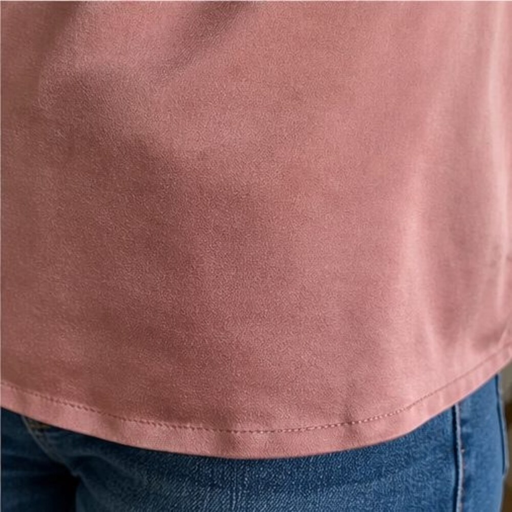 Rust Tie Neck Blouse - Picture 6 of 6